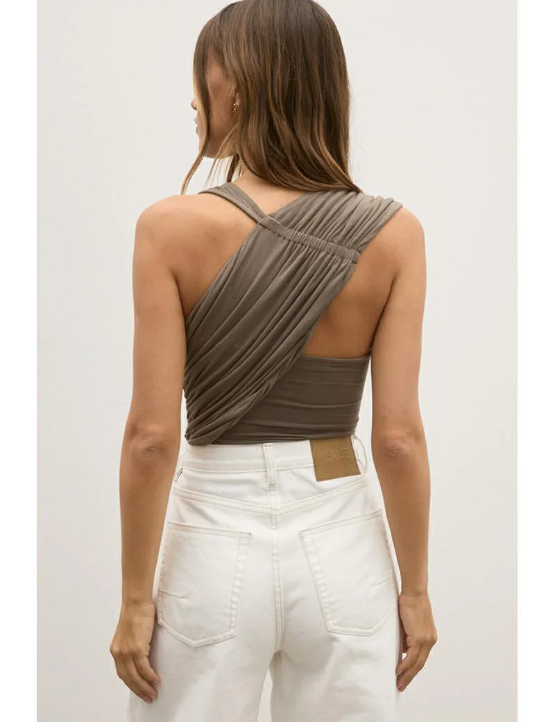 BAYSE BRAND Womens Dove Top in Mink