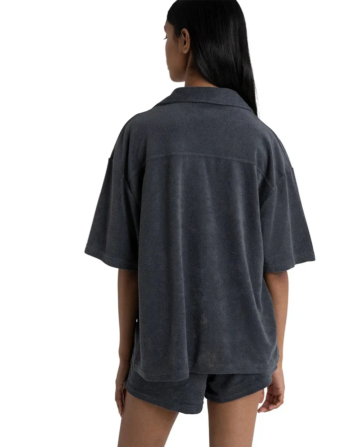 Bayse Brand WOMENS ELLA OVERSIZED SHIRT - BLUE - Image 3