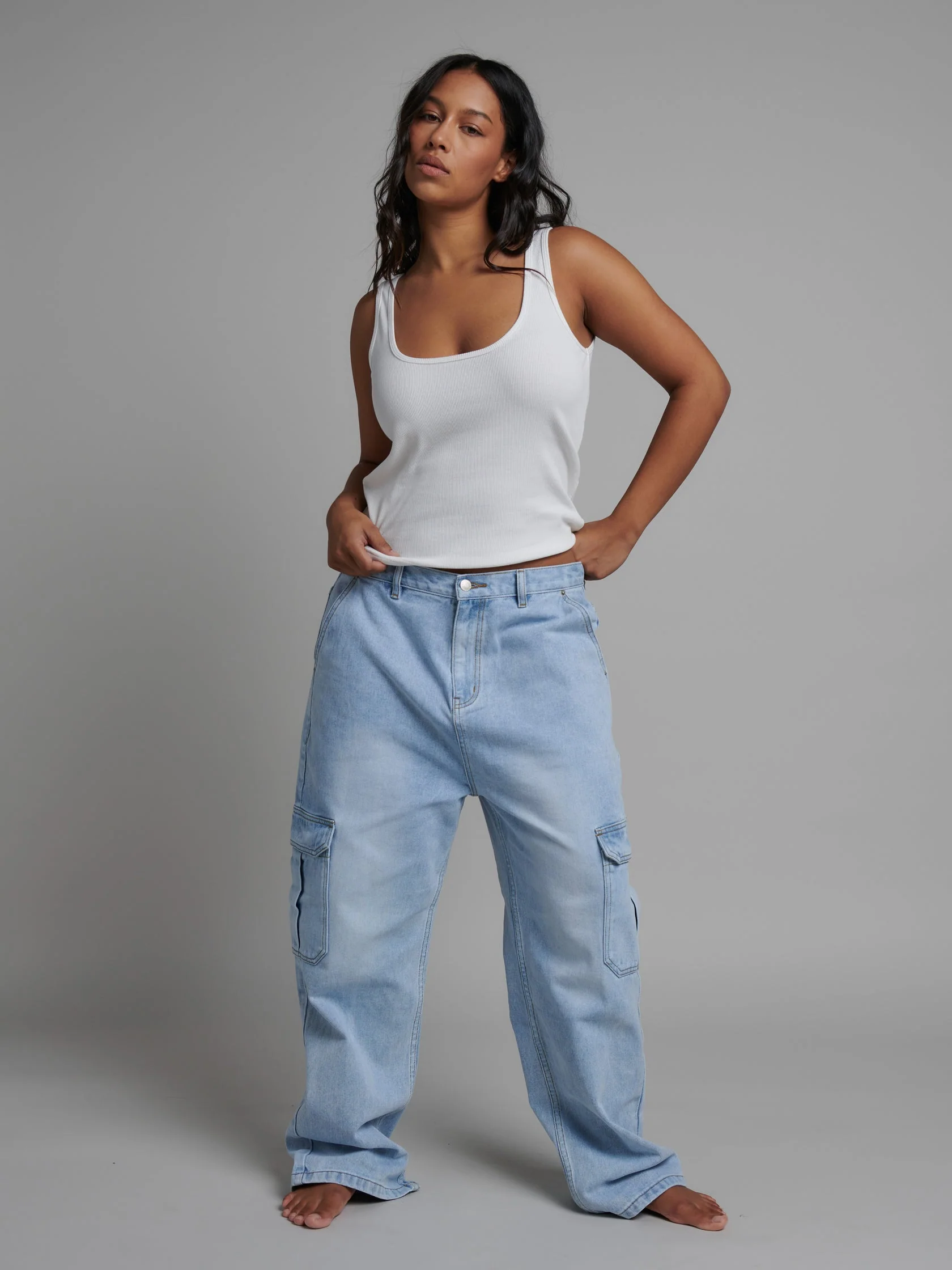 BAYSE BRAND Womens Jordy Tank - White - Image 6