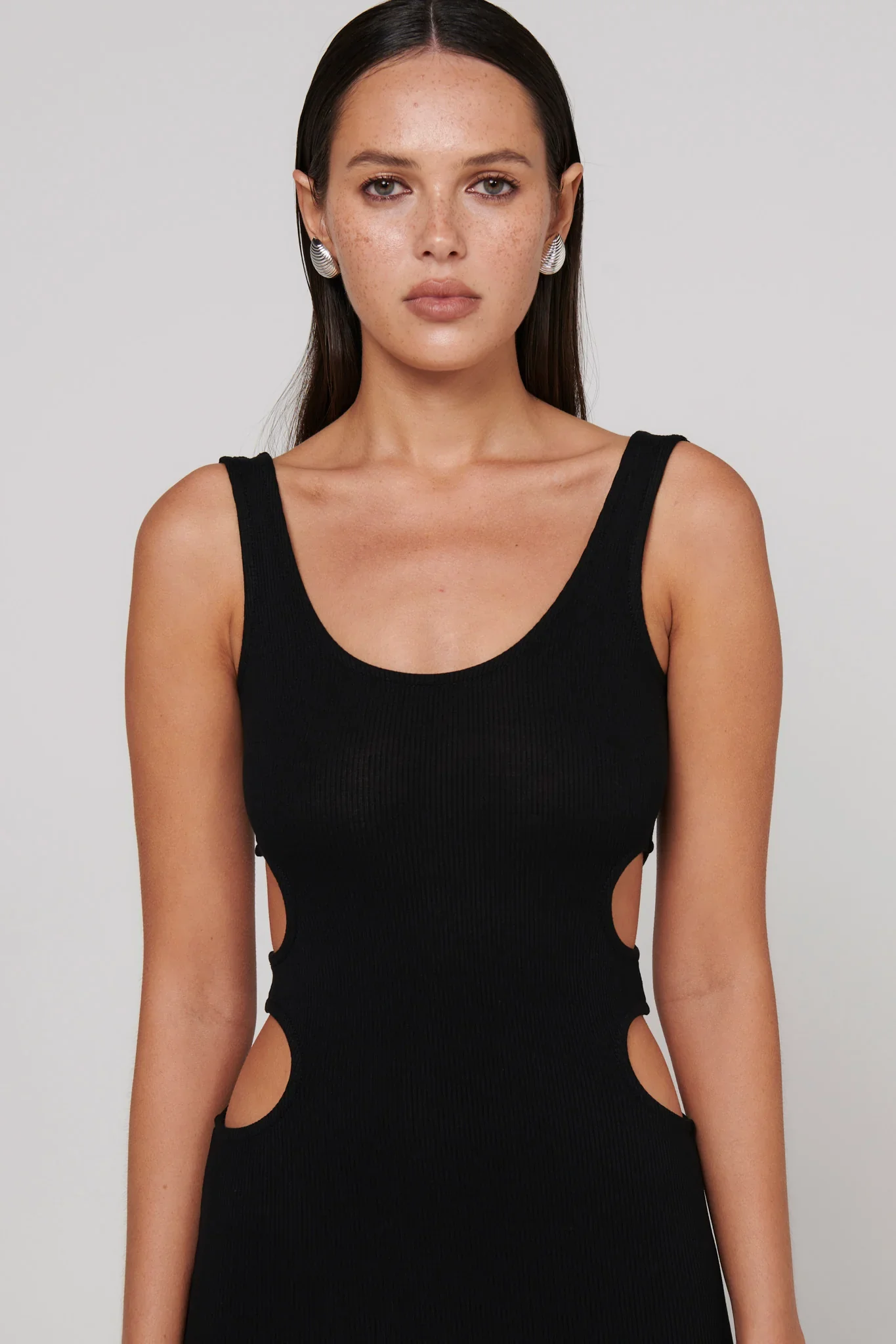 BAYSE BRAND Womens Lane Midi Dress - Black - Image 6