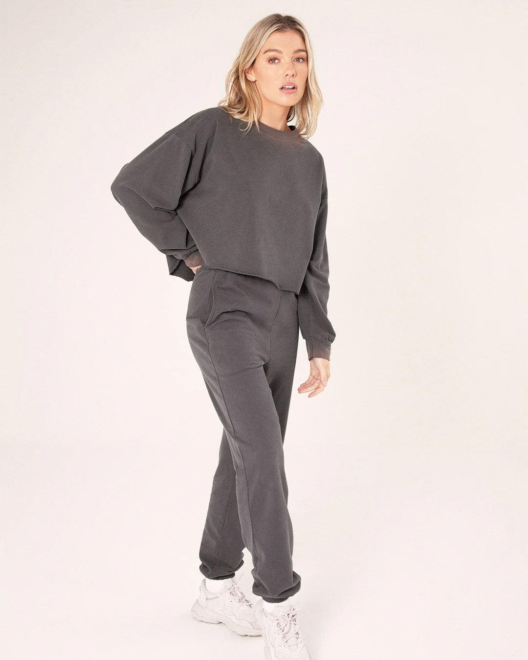 Bayse Brand WOMENS LOUNGE SWEATER - VINTAGE CHARCOAL - Image 2