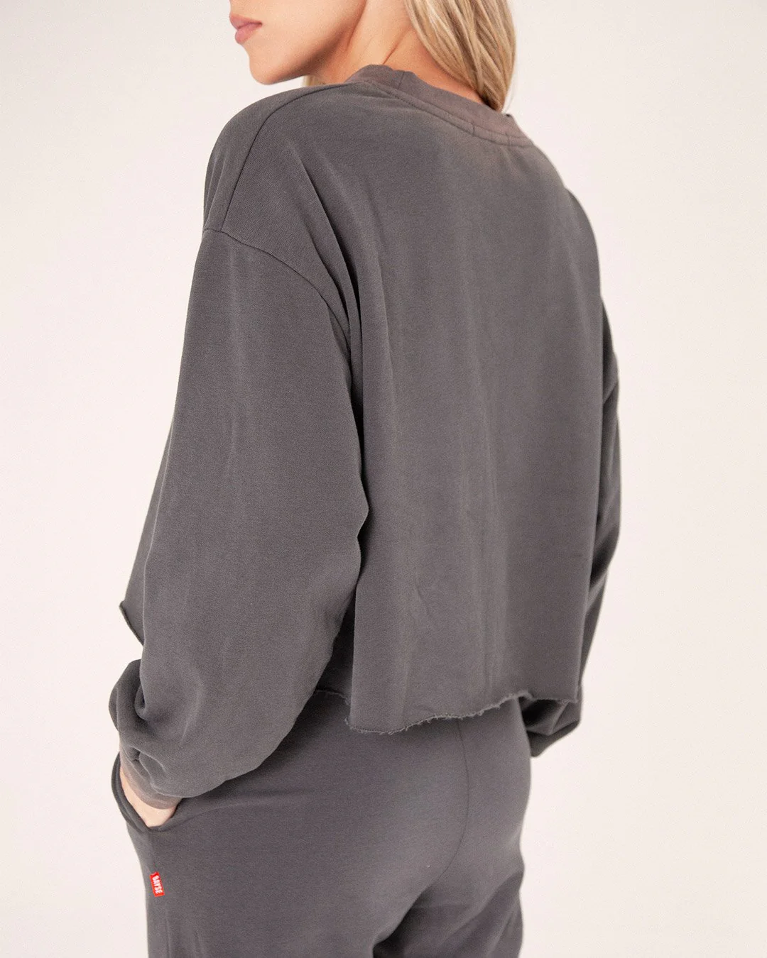 Bayse Brand WOMENS LOUNGE SWEATER - VINTAGE CHARCOAL - Image 4