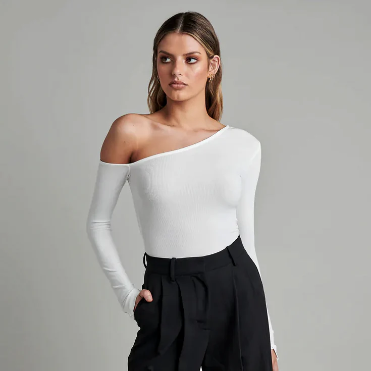 BAYSE BRAND Womens Maddison Bodysuit White - Image 4
