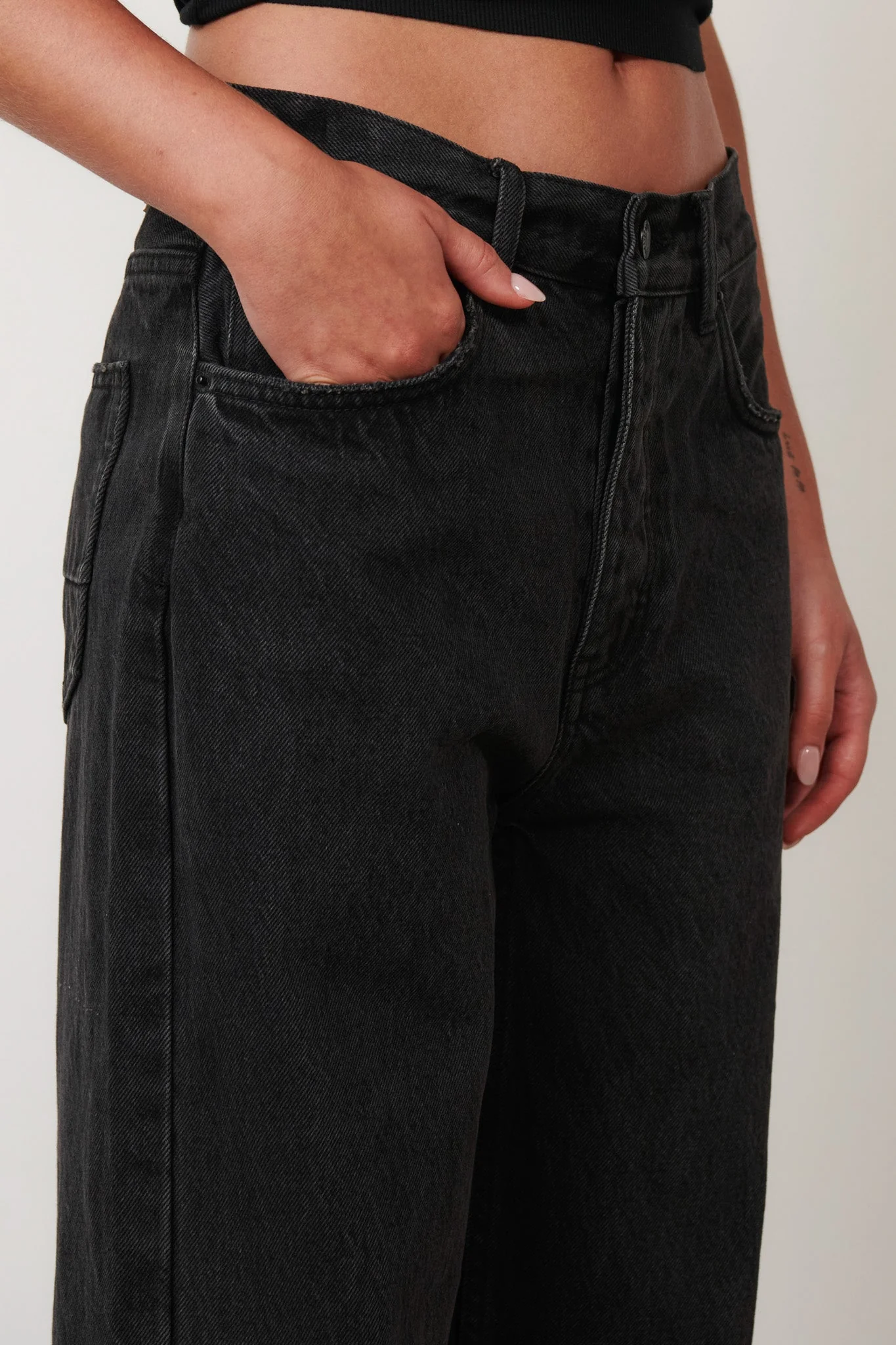 BAYSE BRAND Womens Perry Denim - Backstage Black - Image 5