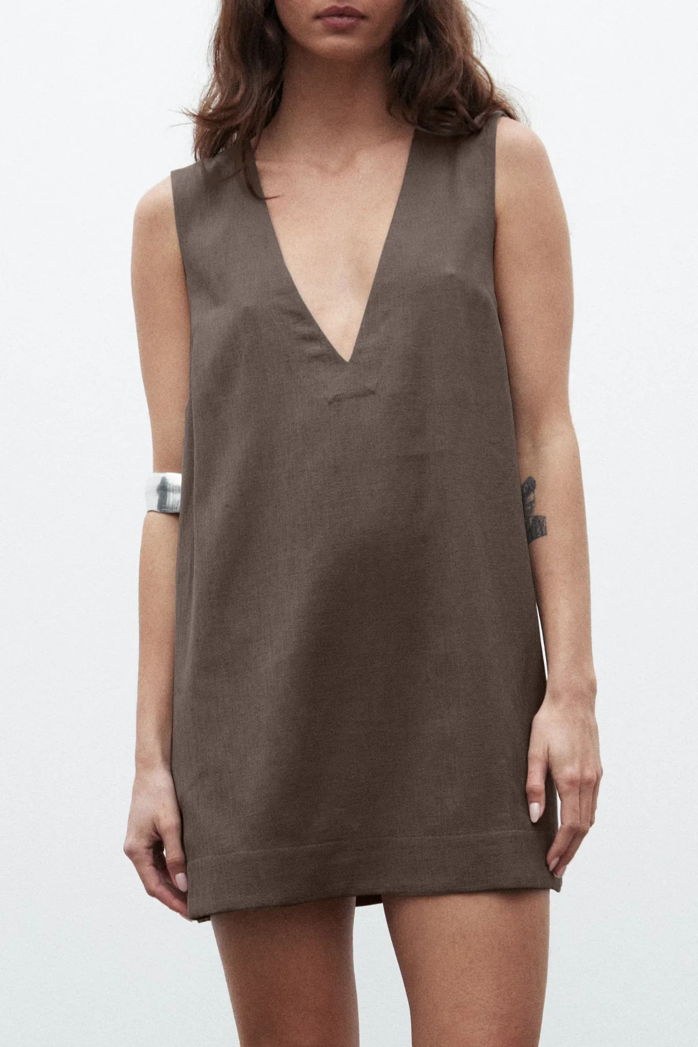 BAYSE BRAND Womens Skylar Dress - Chocolate - Image 4