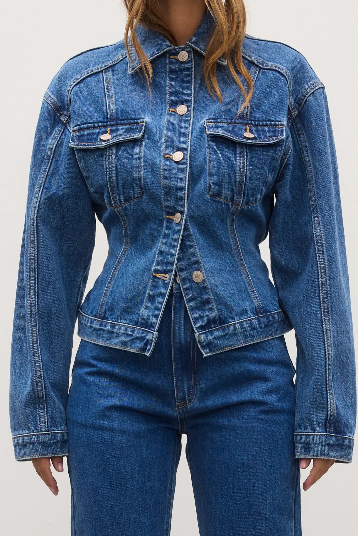 BAYSE BRAND Womens Violet Denim Jacket - Denver Blue - Image 5