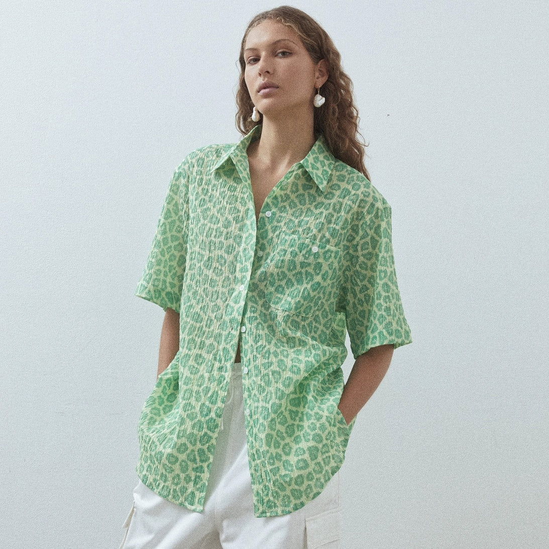 BLANCA Womens Carol Shirt Green - Image 2