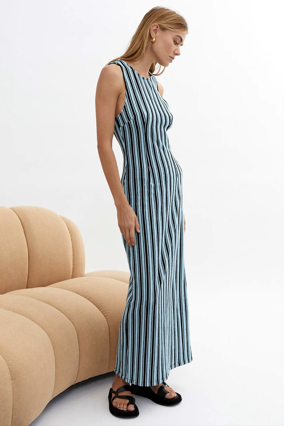 BLANCA Womens Demi Dress Blue