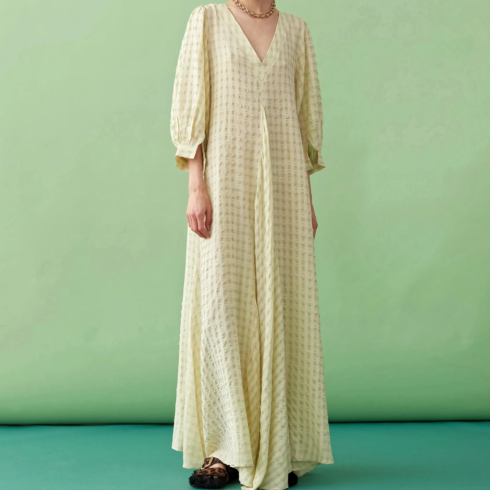 BLANCA Womens Fennie Squared Dress Khaki - Image 2