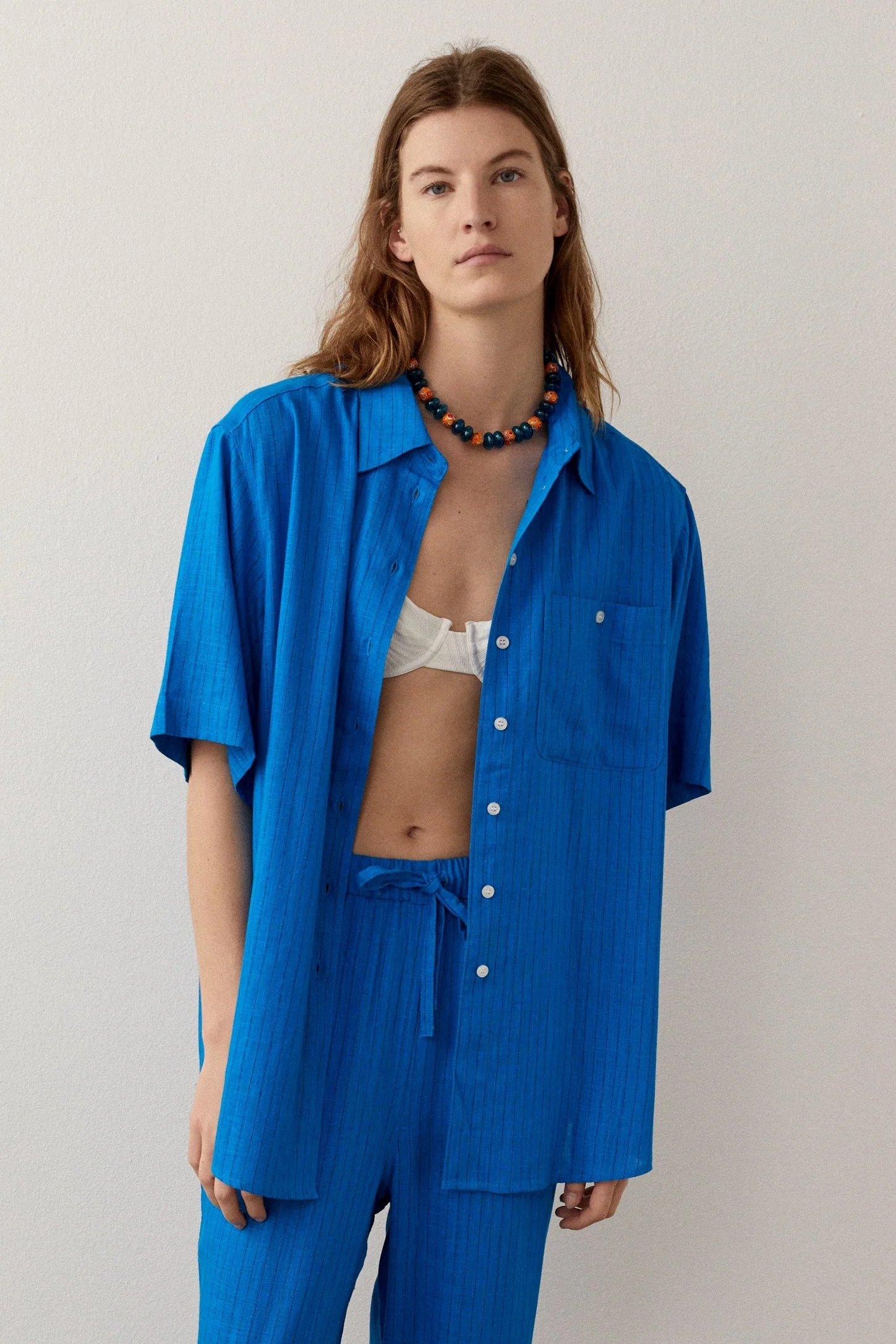 BLANCA Womens Genevieve Shirt Blue - Image 6