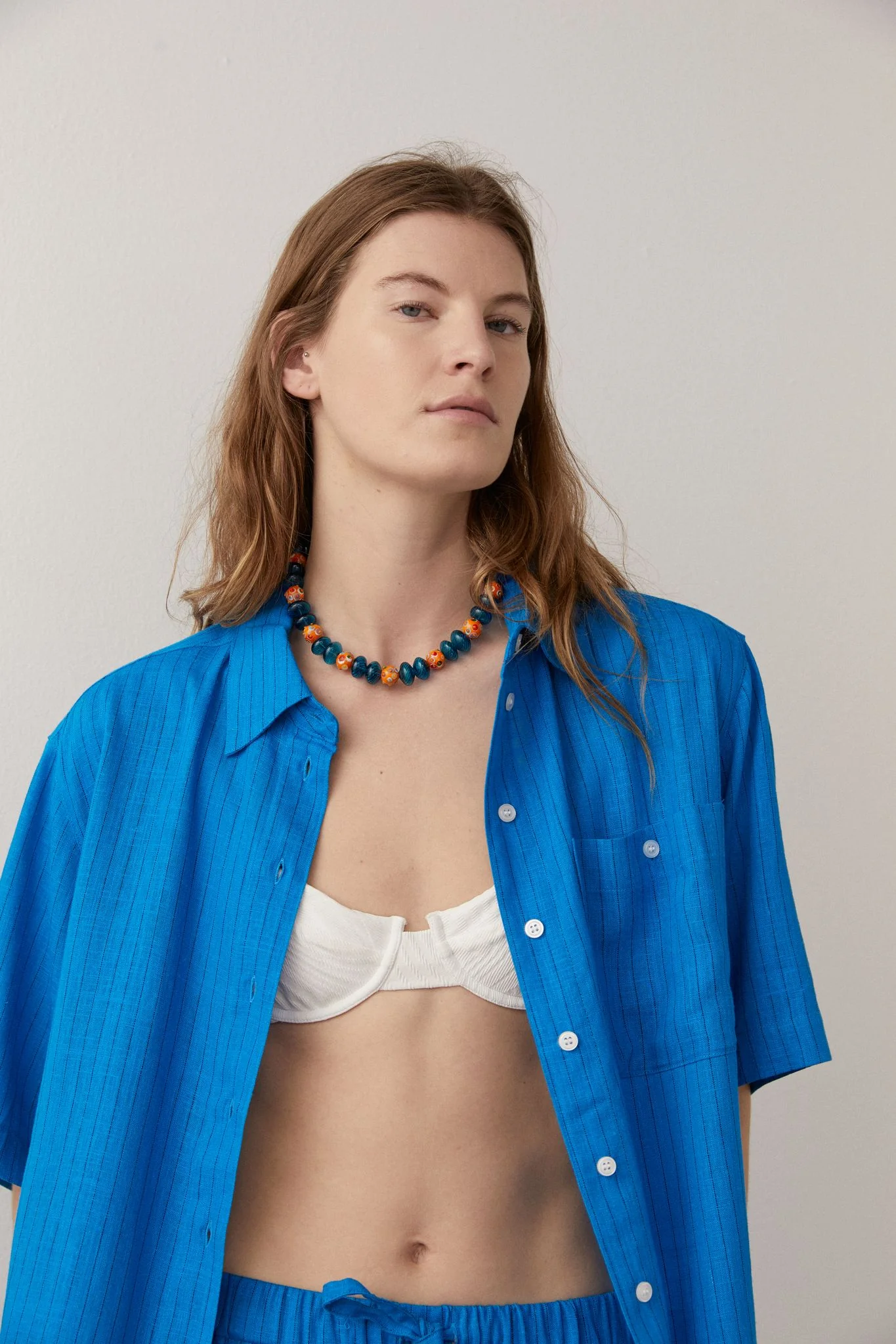 BLANCA Womens Genevieve Shirt Blue - Image 9
