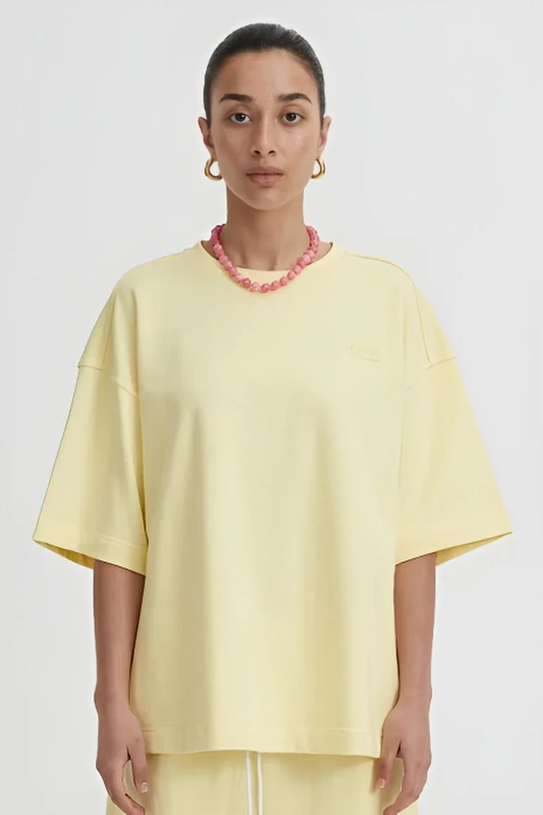 BLANCA Womens Hendrix Tee in Butter
