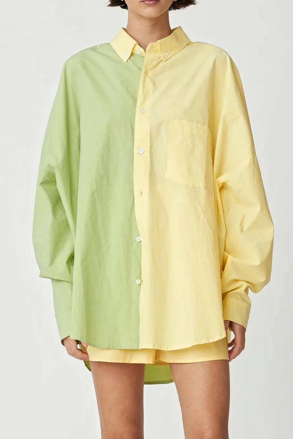 BLANCA Womens Henrietta Shirt Yellow & Green - Image 3