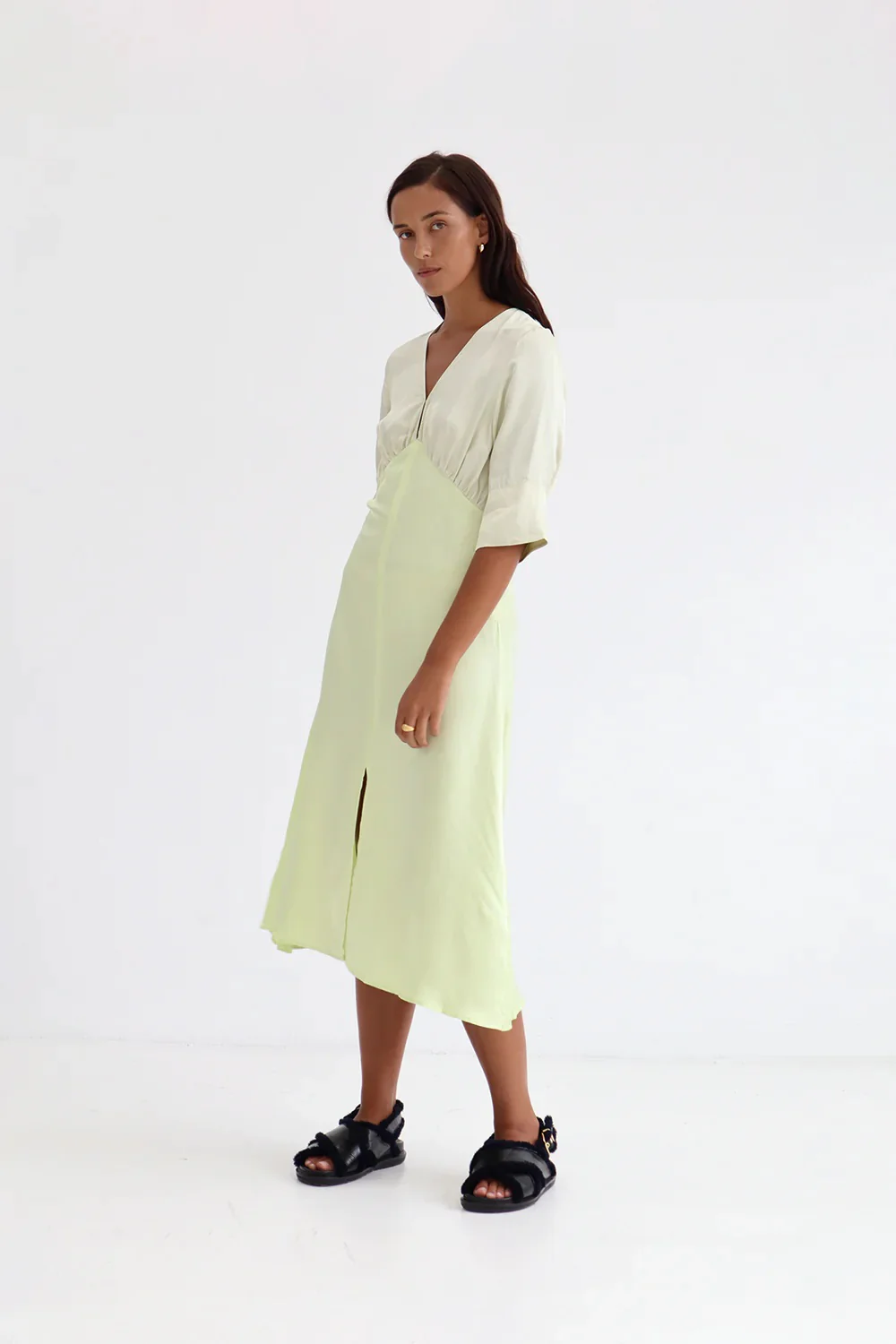 BLANCA Womens Mandy Dress Green - Image 3
