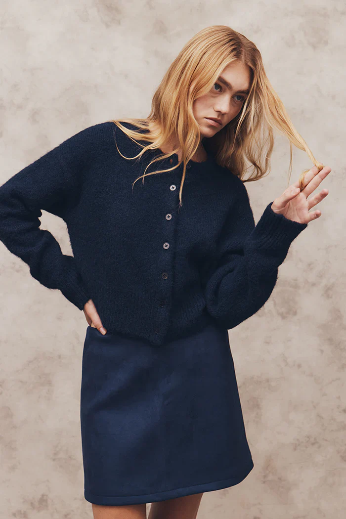 BLANCA Womens Marlo Cardigan Navy - Image 6