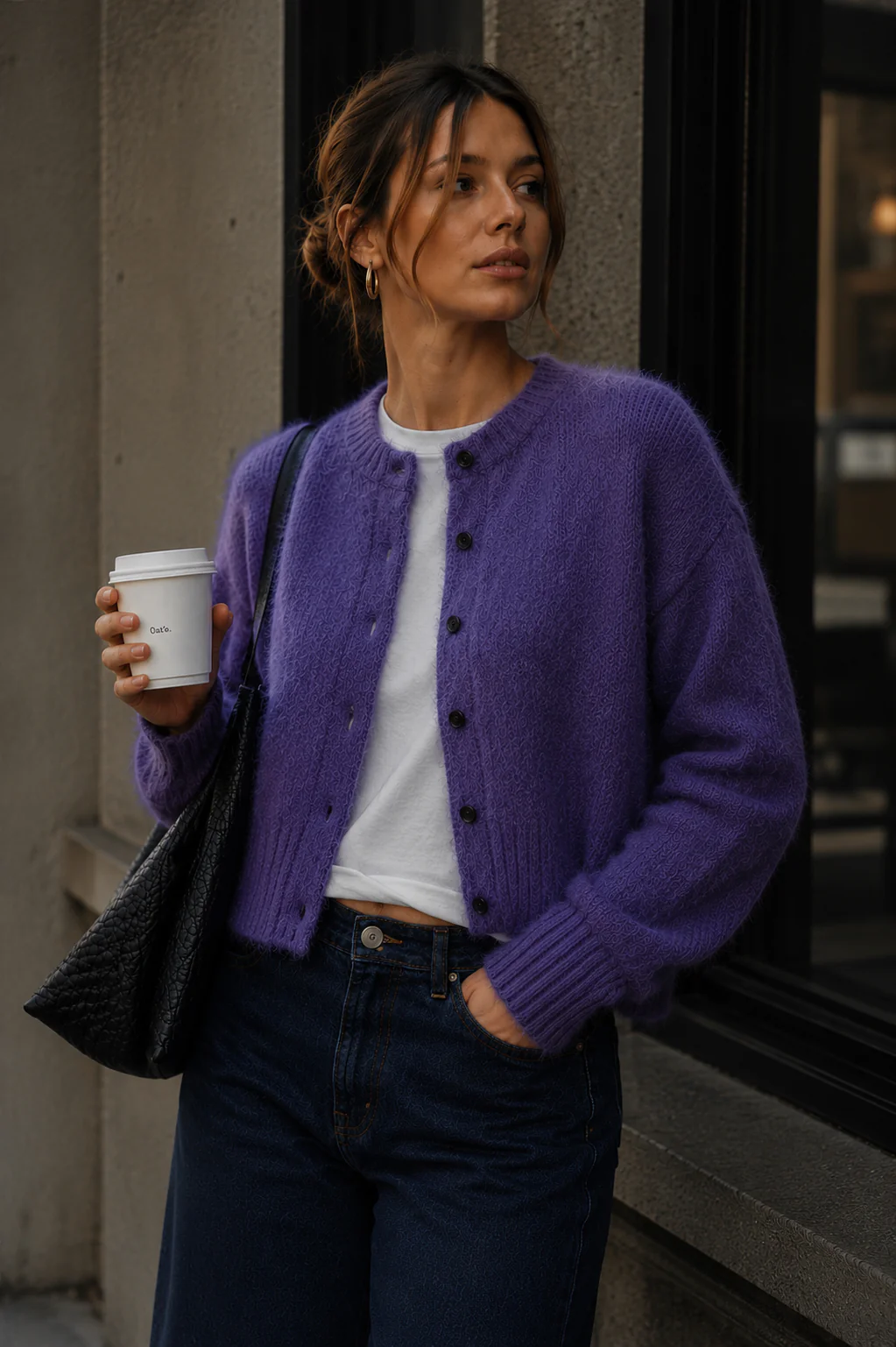 BLANCA Womens Marlo Cardigan Purple
