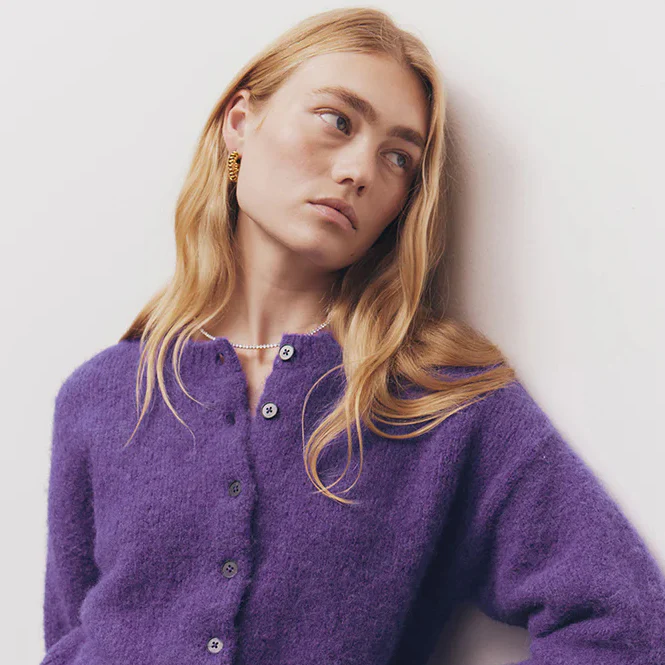 BLANCA Womens Marlo Cardigan Purple - Image 9