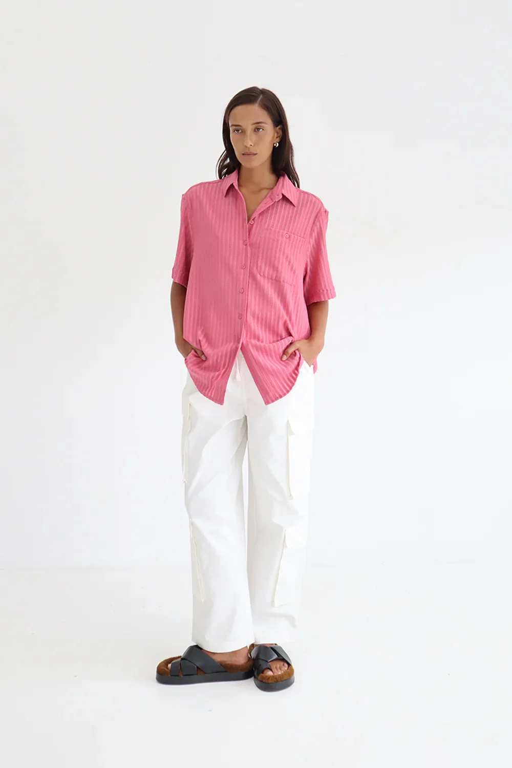 BLANCA Womens Paris Shirt Pink - Image 4