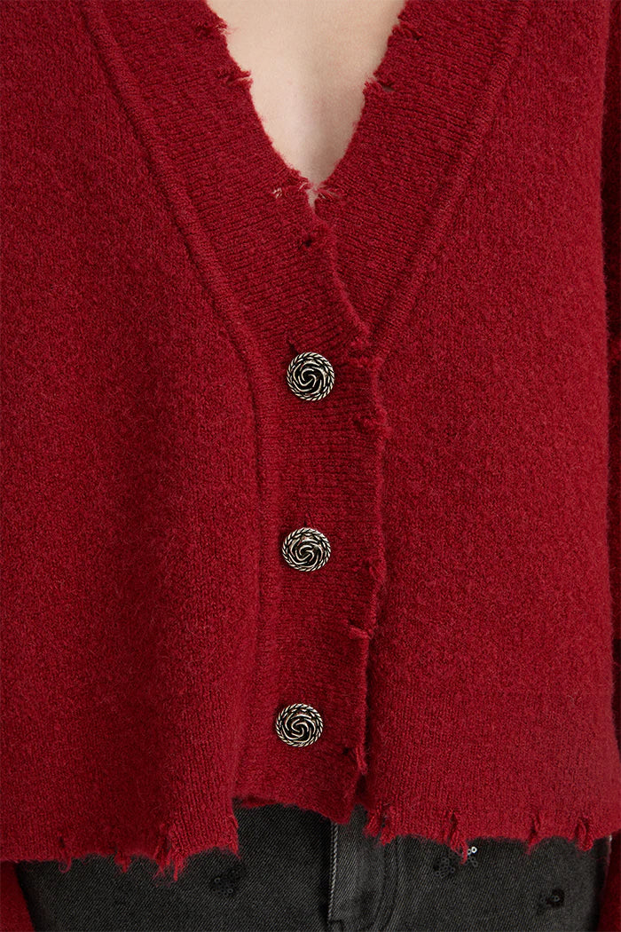 BLANCA Womens Pepa Cardigan Burgundy - Image 10