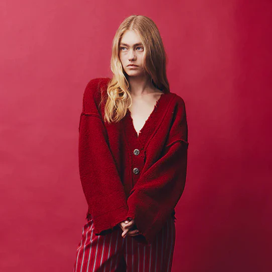 BLANCA Womens Pepa Cardigan Burgundy - Image 9
