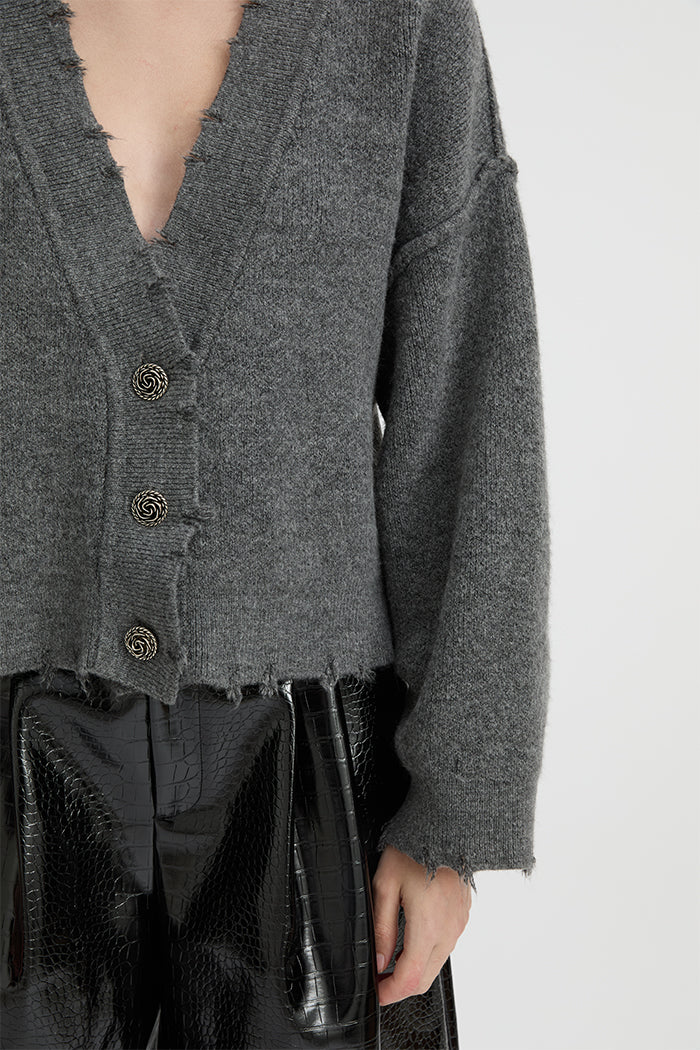 BLANCA Womens Pepa Cardigan Charcoal Grey - Image 12