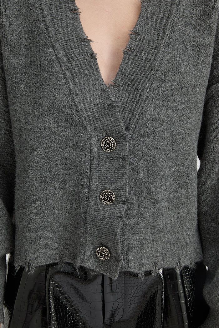 BLANCA Womens Pepa Cardigan Charcoal Grey - Image 13