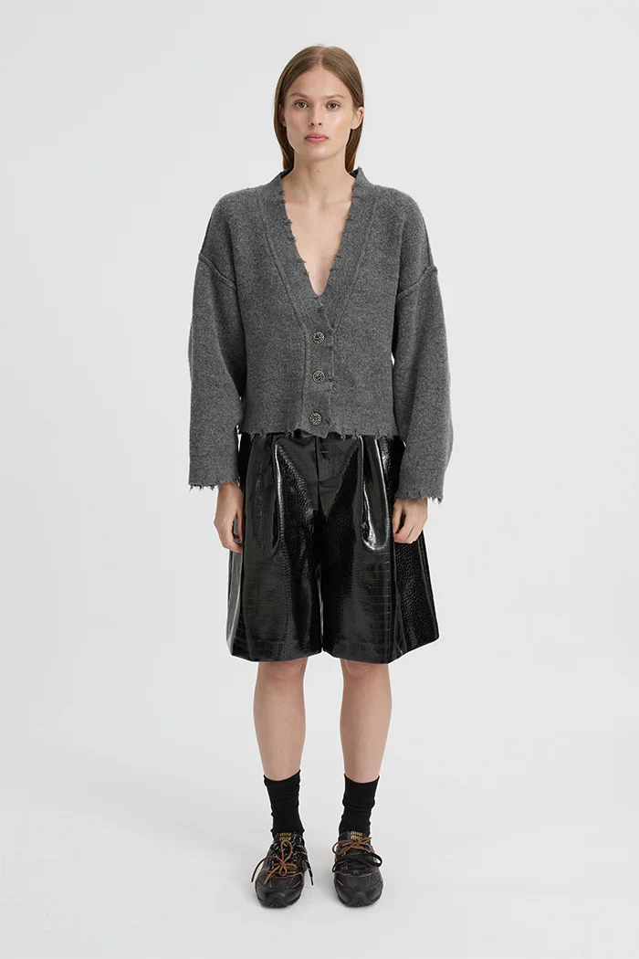 BLANCA Womens Pepa Cardigan Charcoal Grey - Image 7