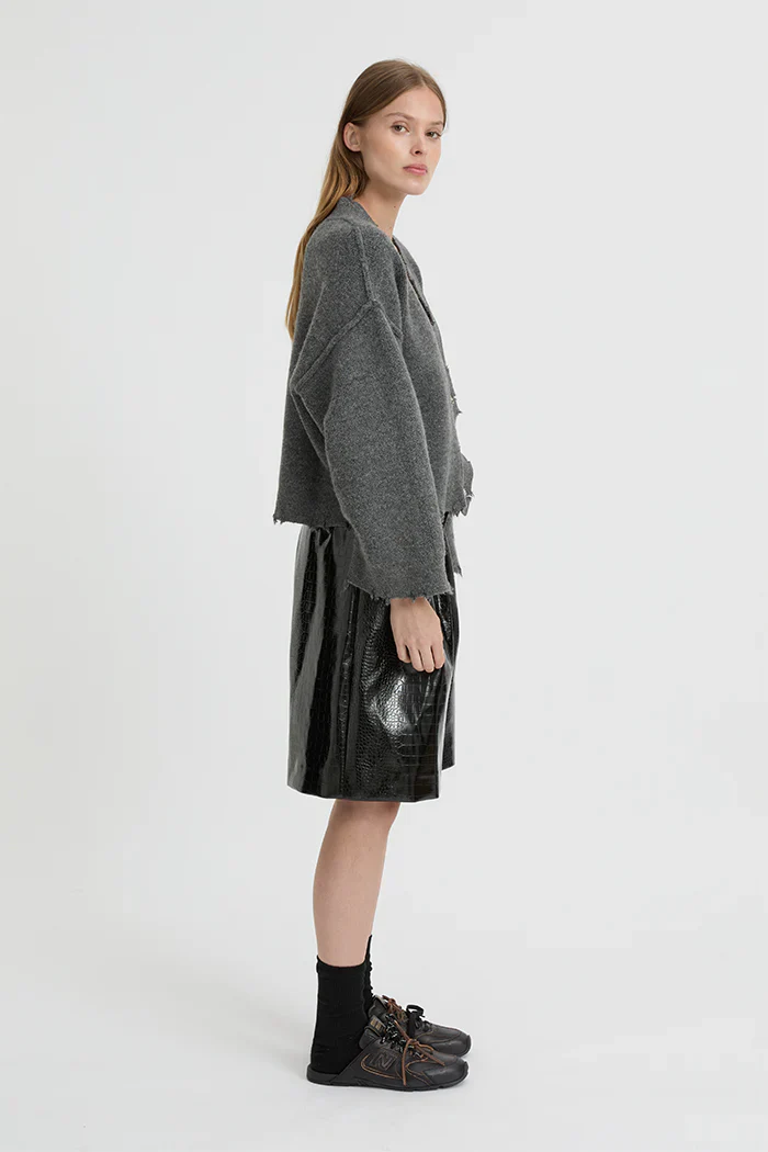 BLANCA Womens Pepa Cardigan Charcoal Grey - Image 8