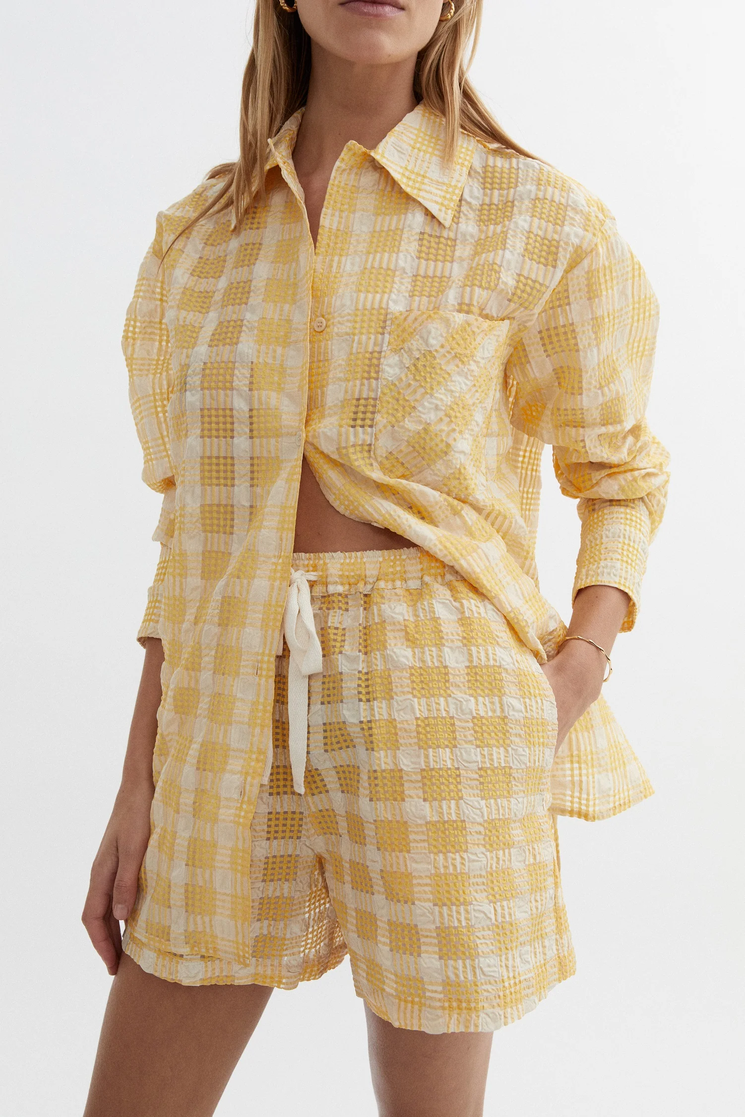 BLANCA Womens Poppy Shorts Yellow - Image 3