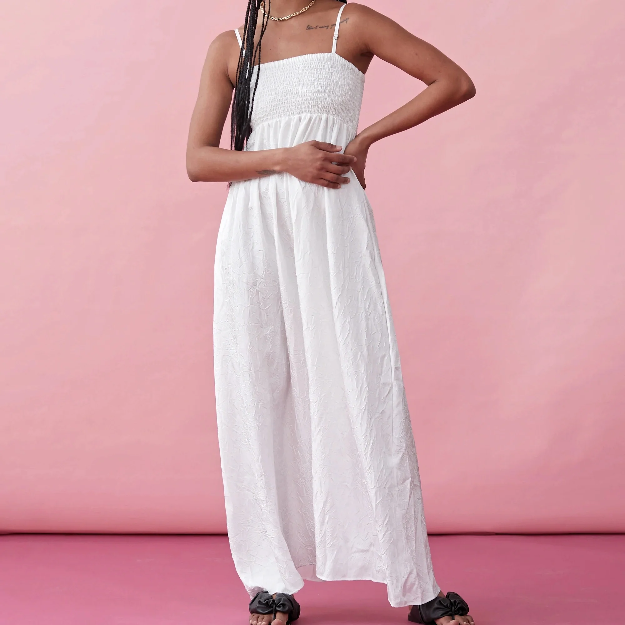 BLANCA Womens Romi Dress - White - Image 3