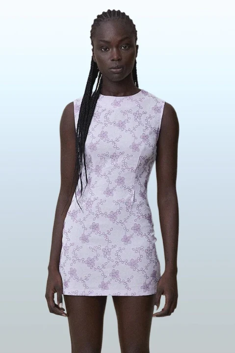 BLANCA Womens Rosana Dress - Lilac - Image 2