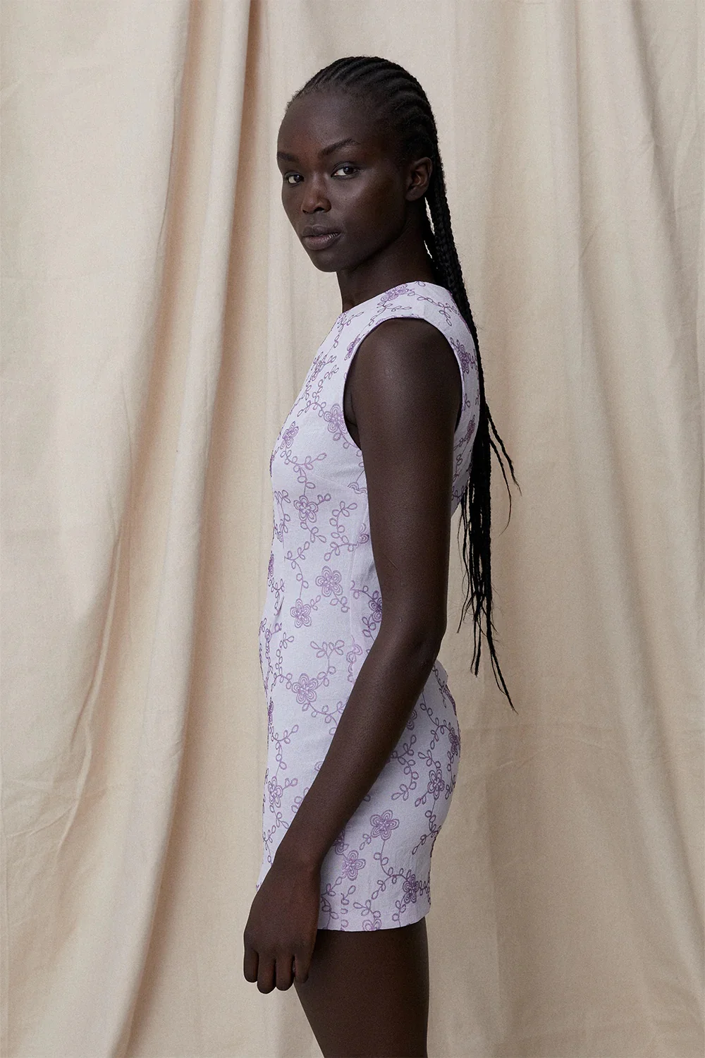 BLANCA Womens Rosana Dress - Lilac - Image 3