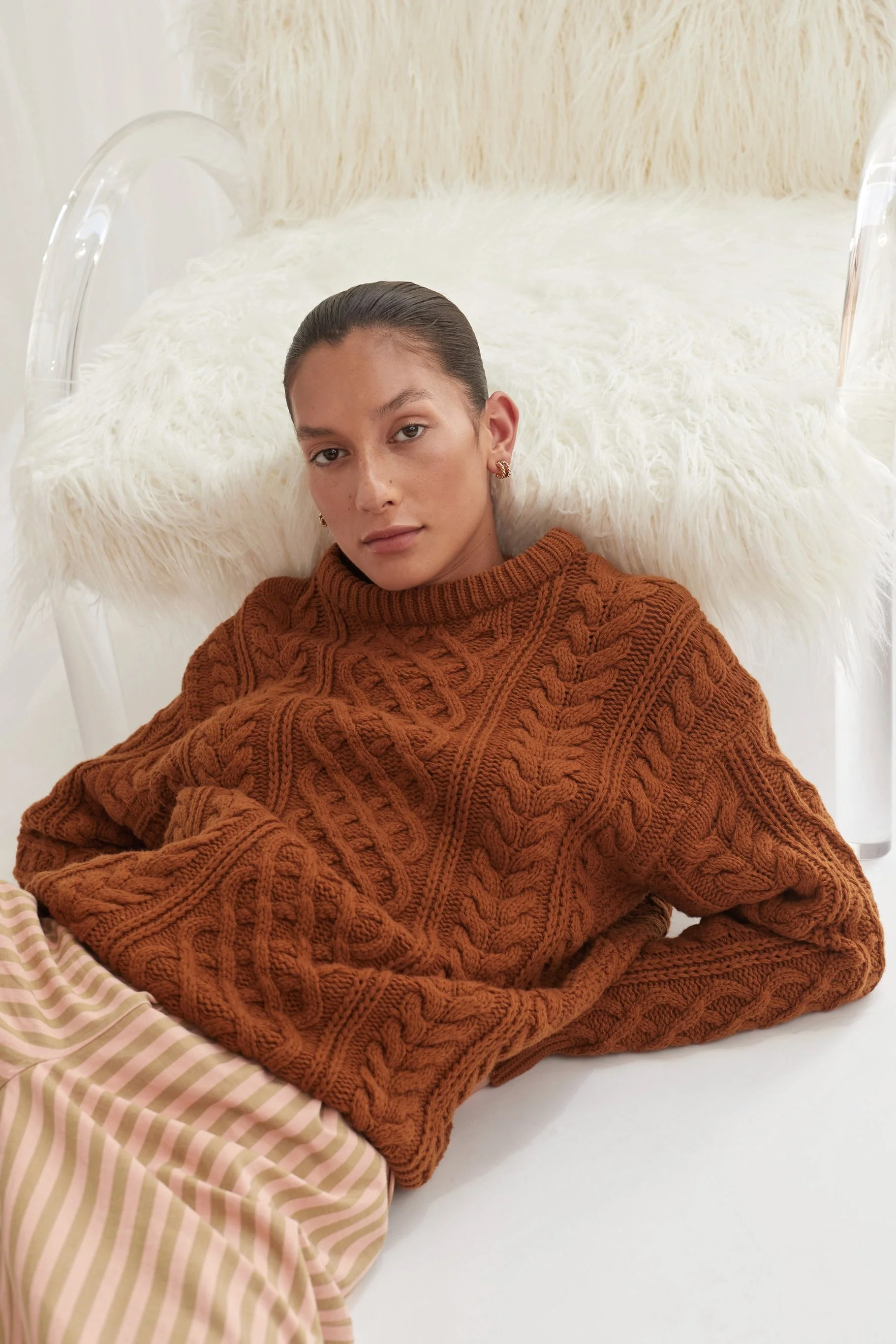 Blanca WOMENS VALENCE KNIT - BROWN