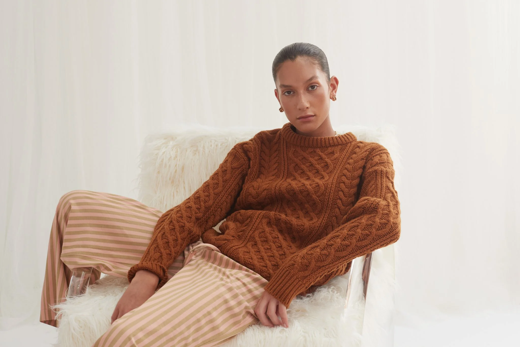 Blanca WOMENS VALENCE KNIT - BROWN - Image 4