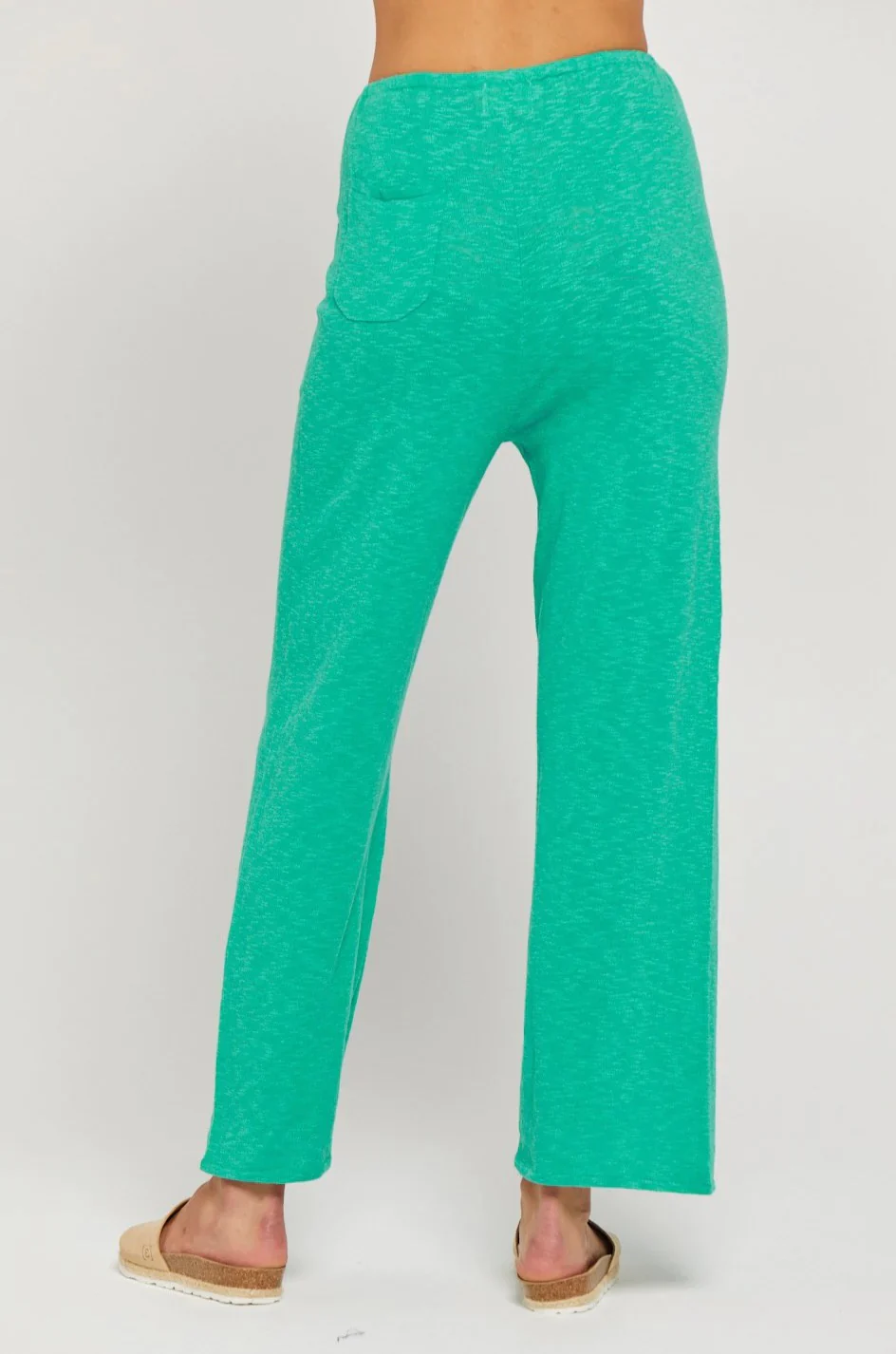 BY RIDLEY Womens Allyson Linen Pant - Emerald - Image 4