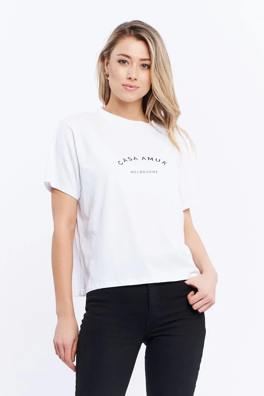Casa Amuk WOMENS HERITAGE LOGO TEE - WHITE - Image 10