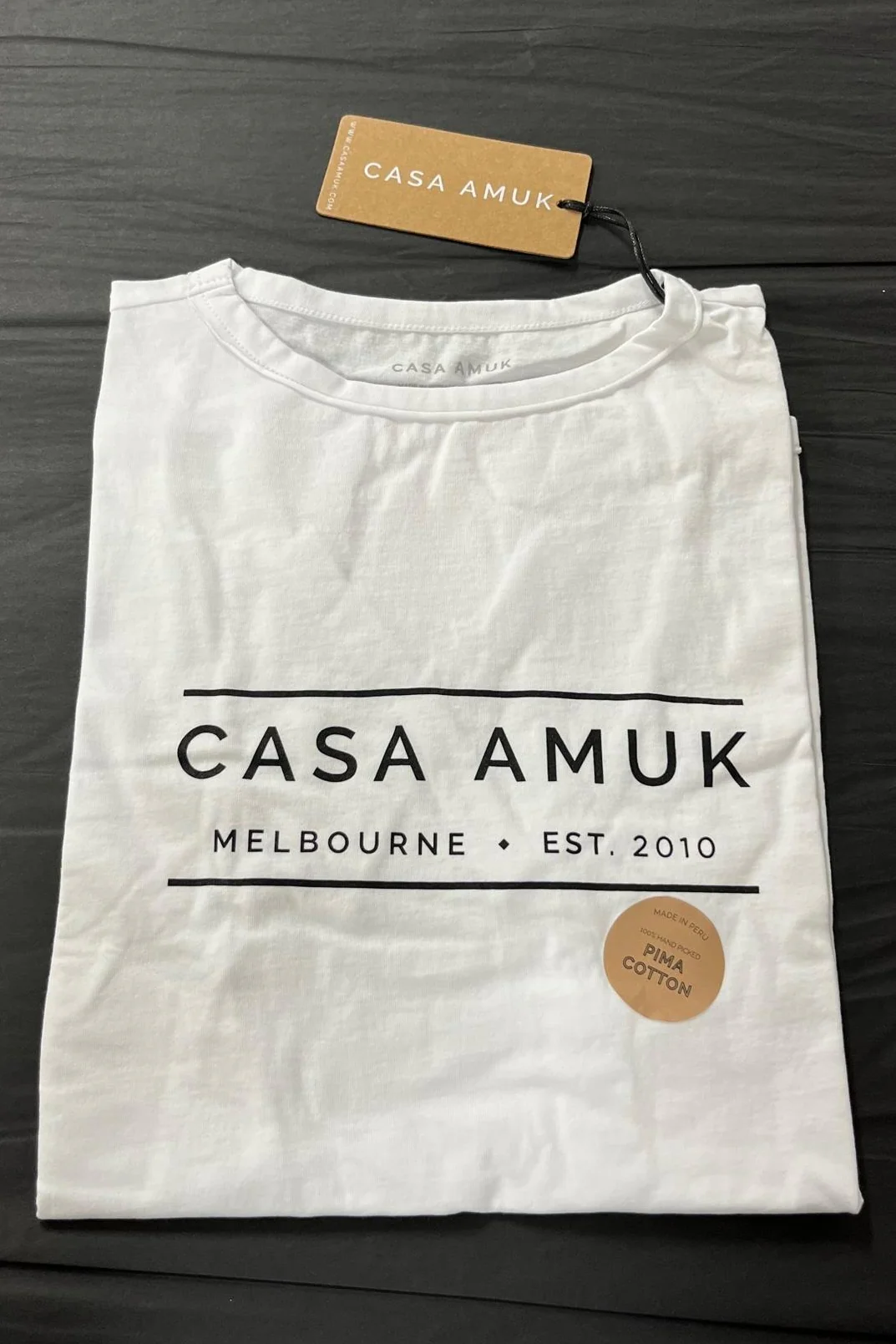Casa Amuk WOMENS HERITAGE LOGO TEE - WHITE - Image 2