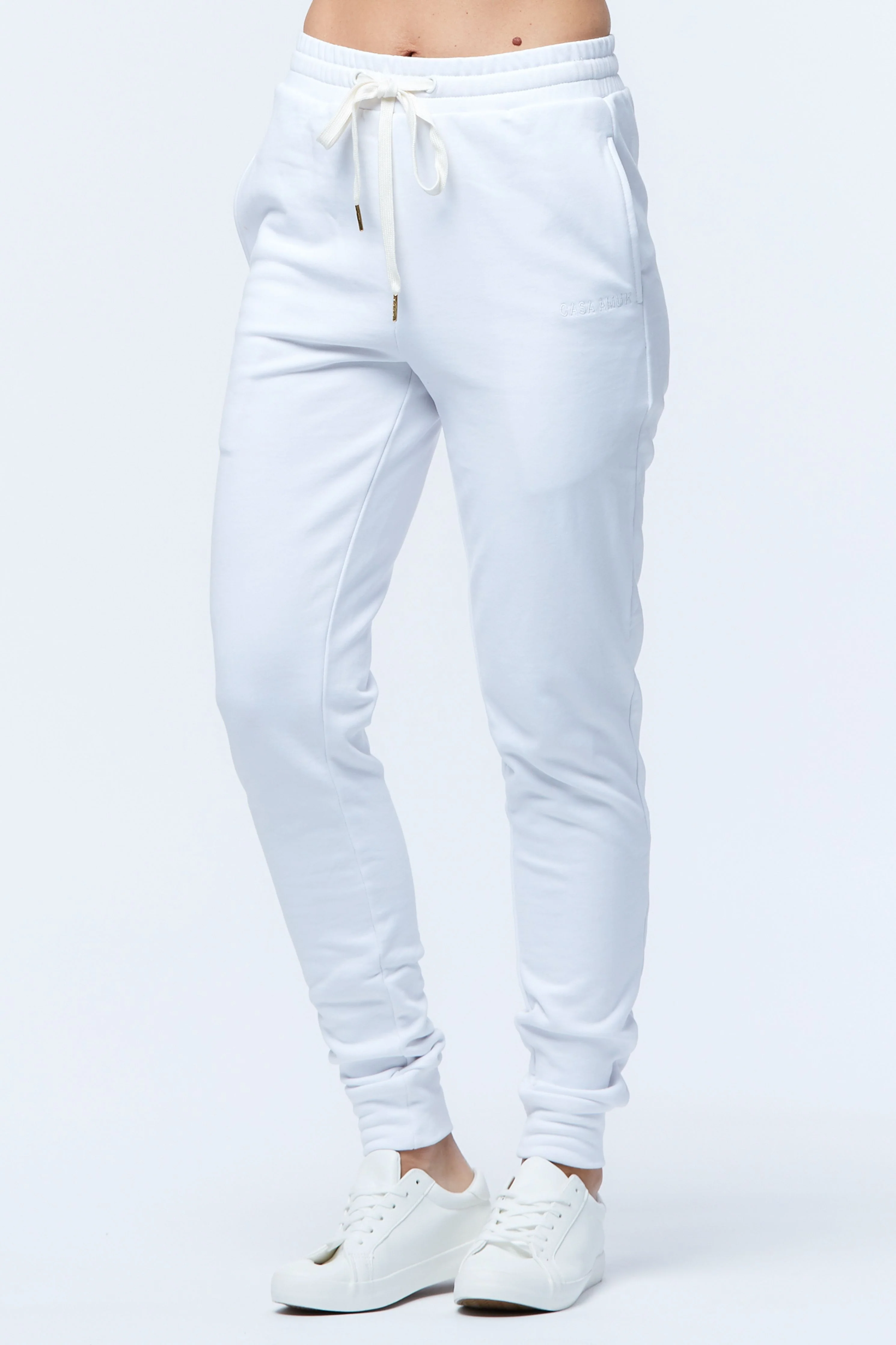 Casa Amuk WOMENS SLIM JOGGER PANT - WHITE - Image 5