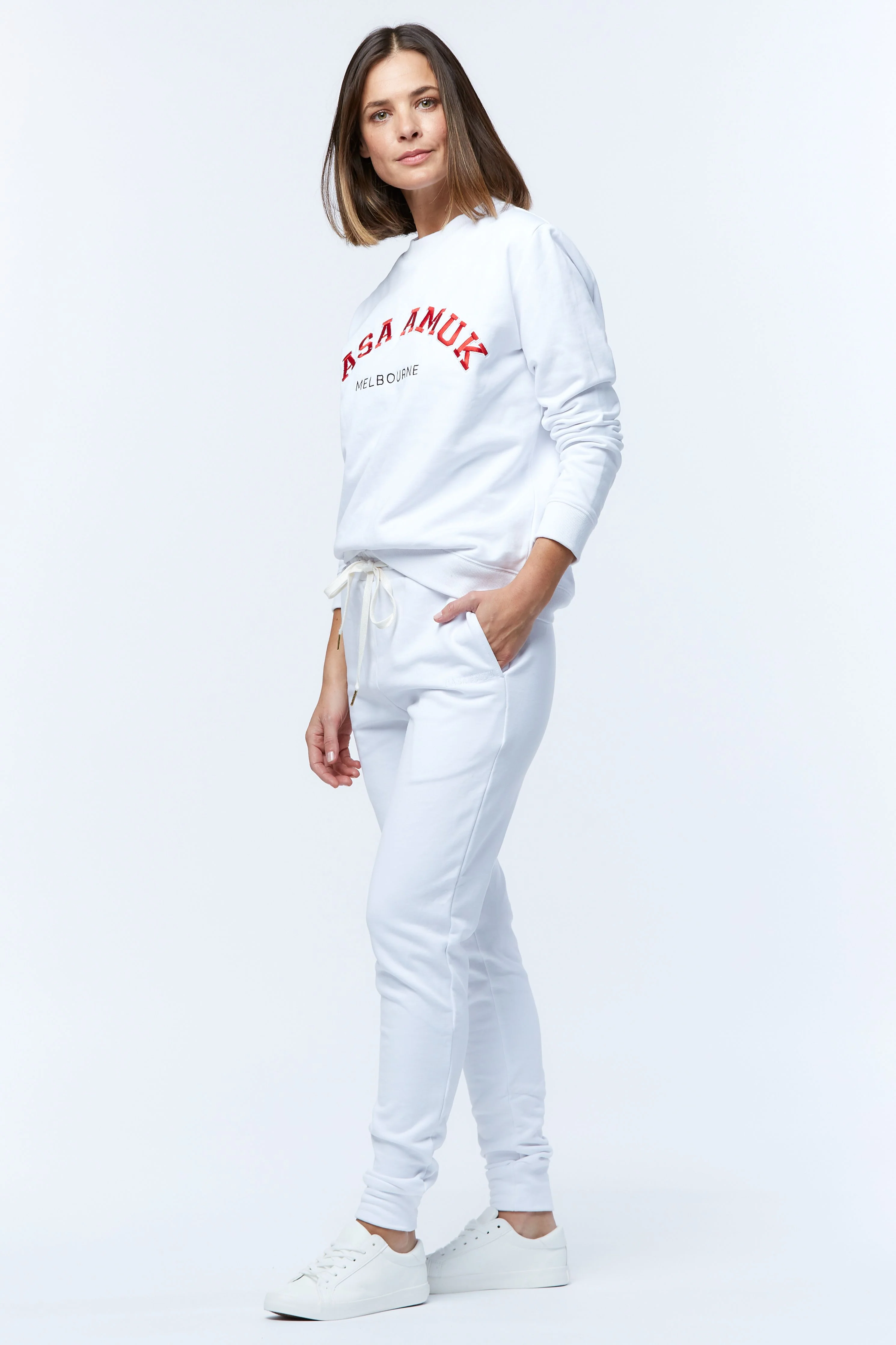 Casa Amuk WOMENS VARSITY SWEATER - WHITE - Image 12