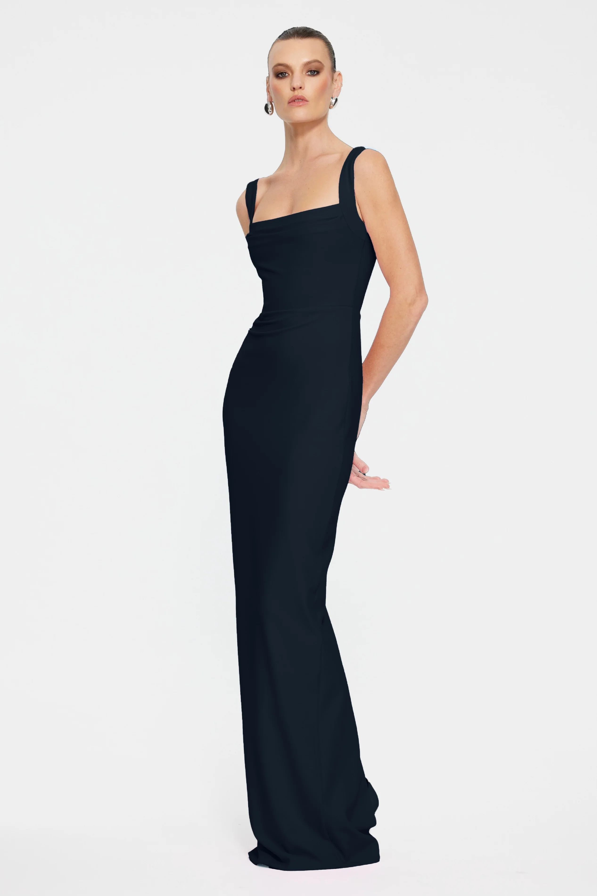 EFFIE KATS Marbella Gown Ink – Formal Evening Dress Black Tie