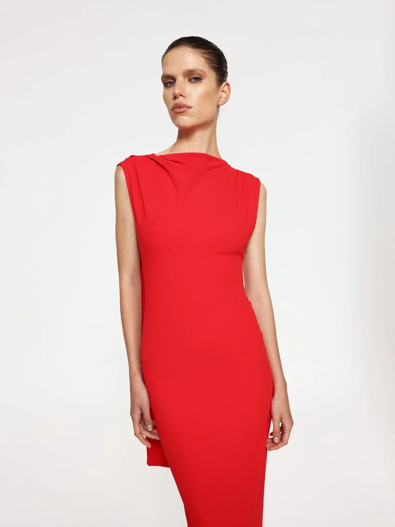 EFFIE KATS Womens Audrey Gown - Cherry Red - Image 5