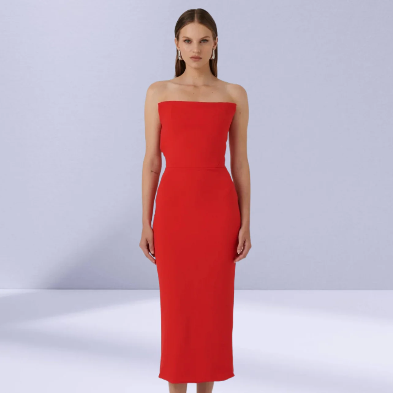 EFFIE KATS Womens Danna Dress - Cherry Red - Image 2