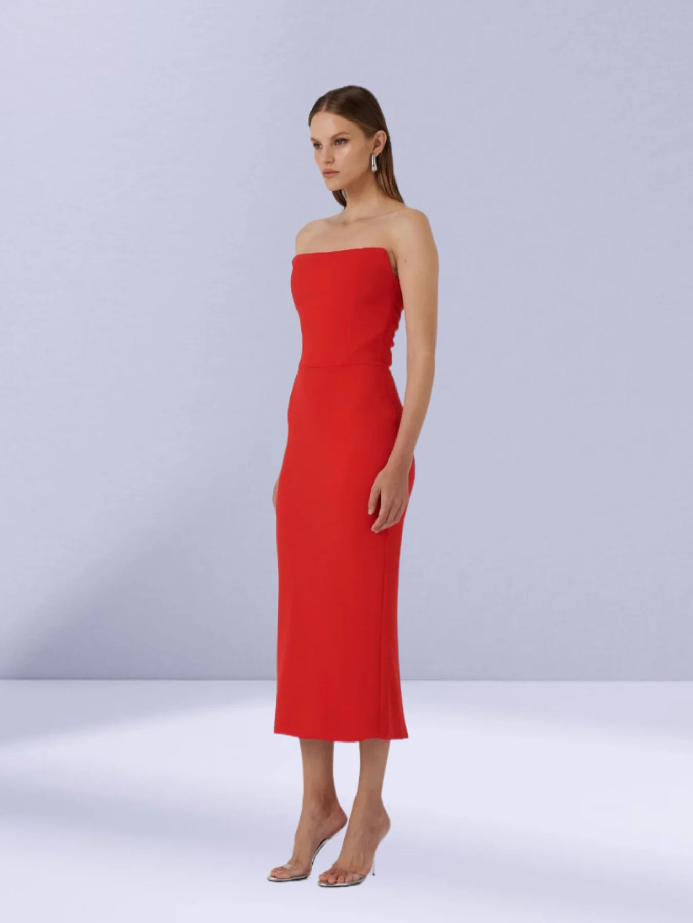 EFFIE KATS Womens Danna Dress - Cherry Red - Image 5