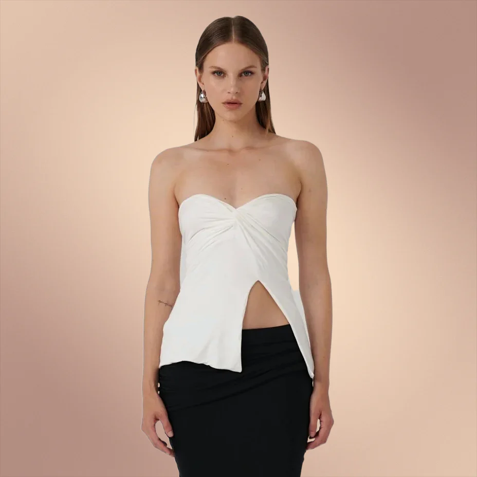 EFFIE KATS Womens Esmae Top - Vanilla - Image 6