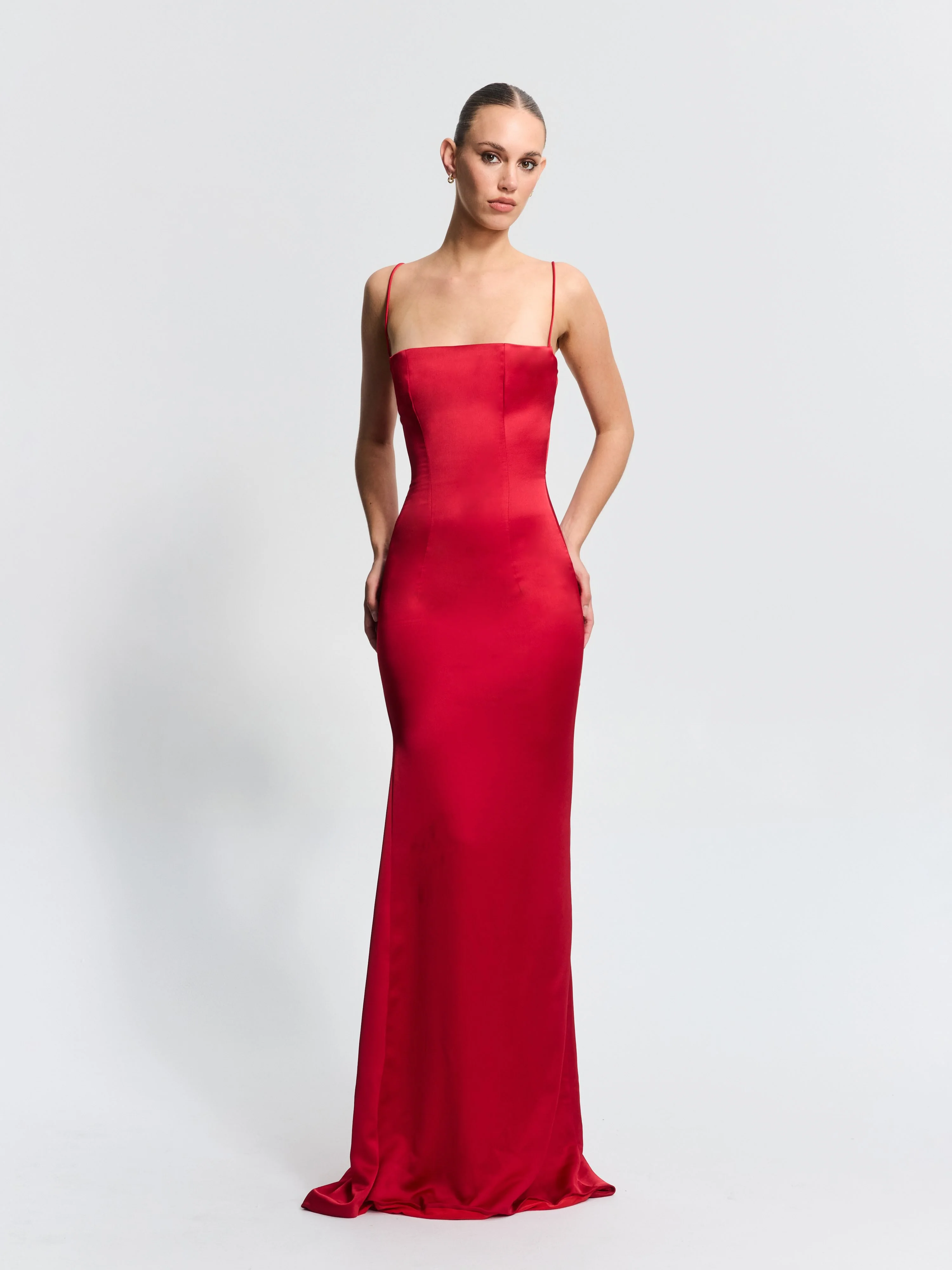 EFFIE KATS Womens Everly Gown in Red - Image 2