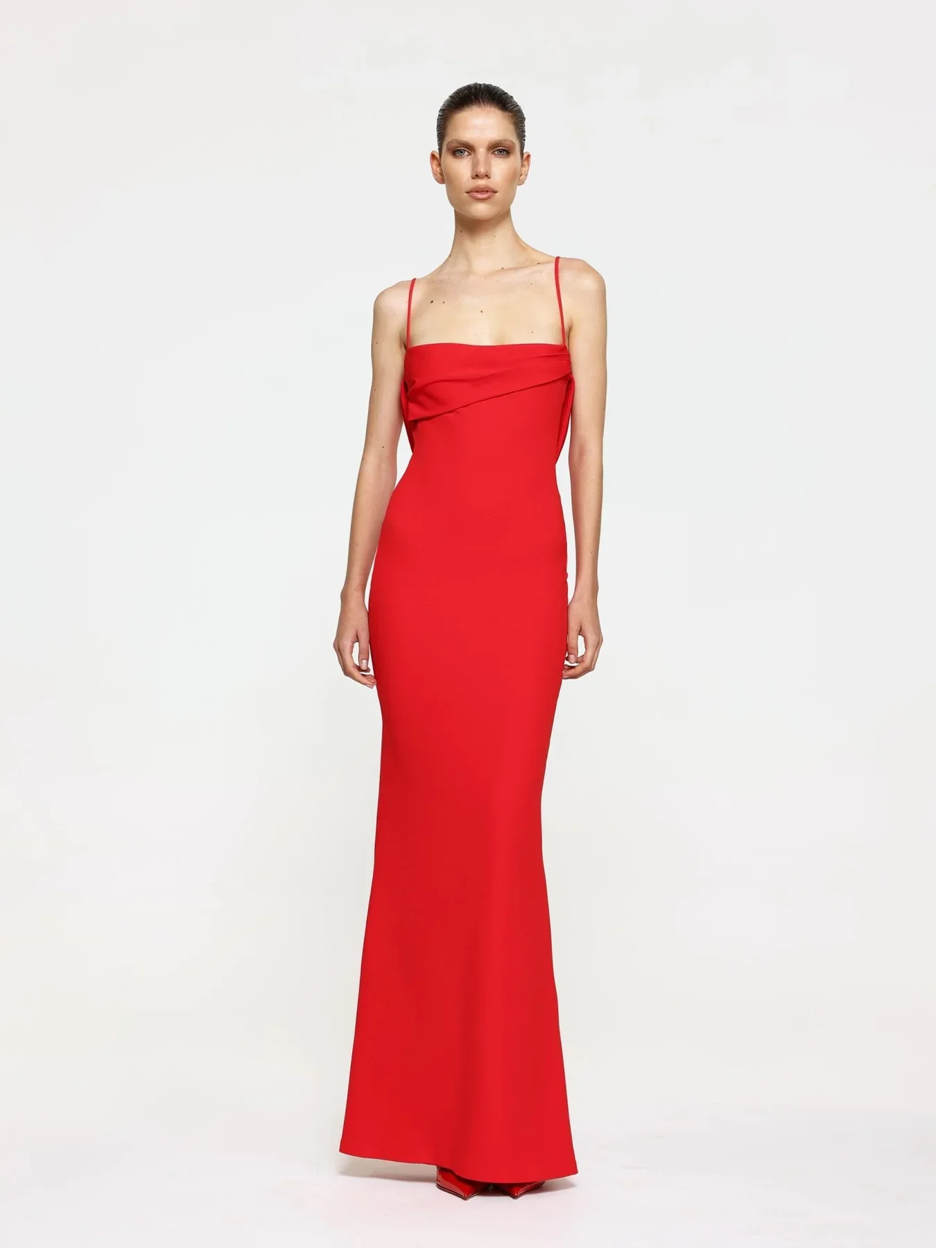 EFFIE KATS Womens Havilland Gown - Cherry Red - Image 2