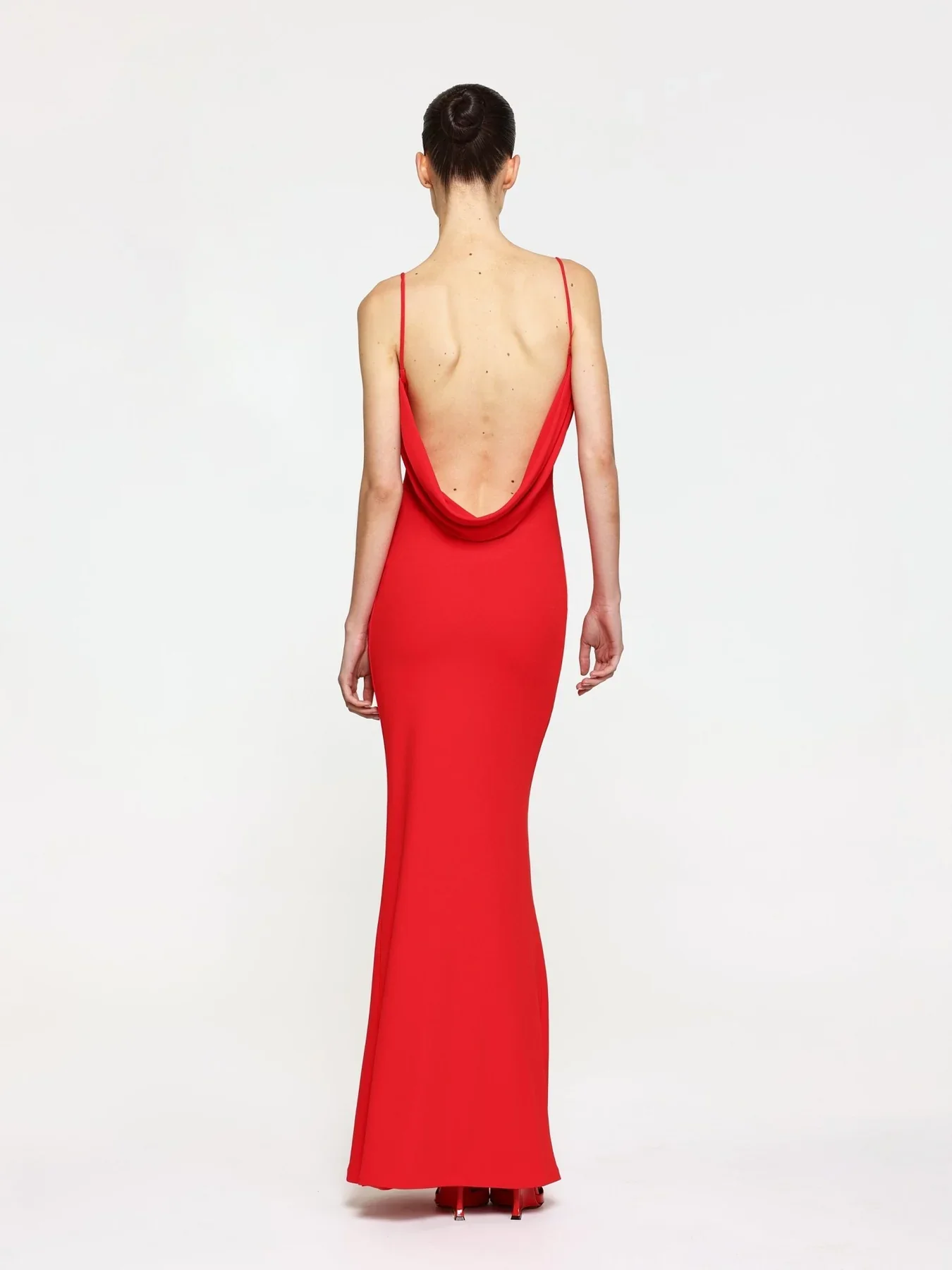 EFFIE KATS Womens Havilland Gown - Cherry Red - Image 4