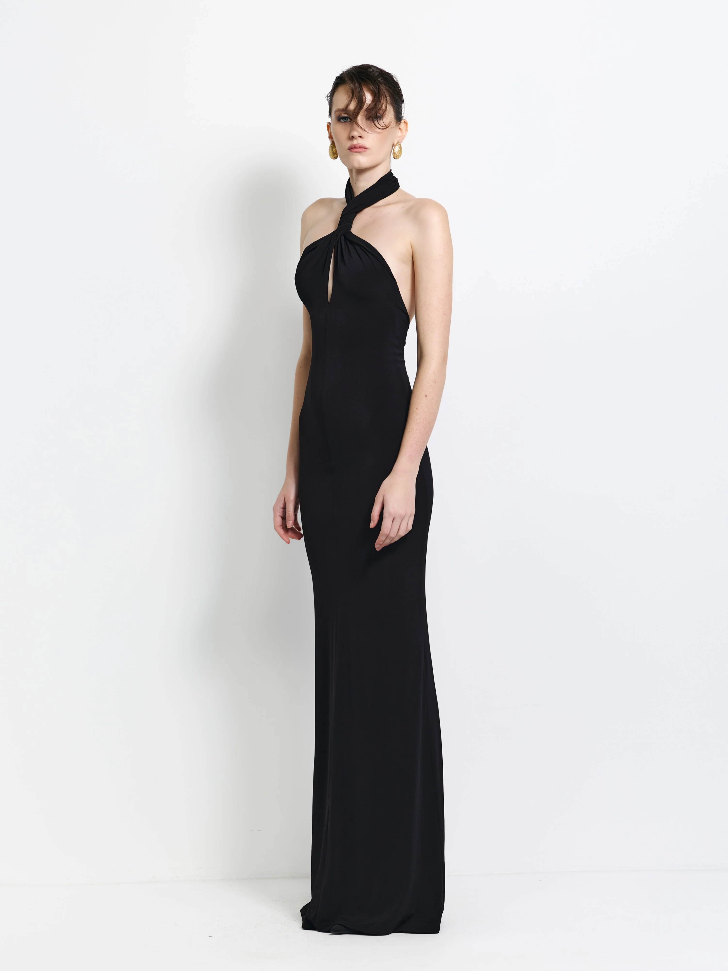 EFFIE KATS Womens Idella Gown in Black - Image 4