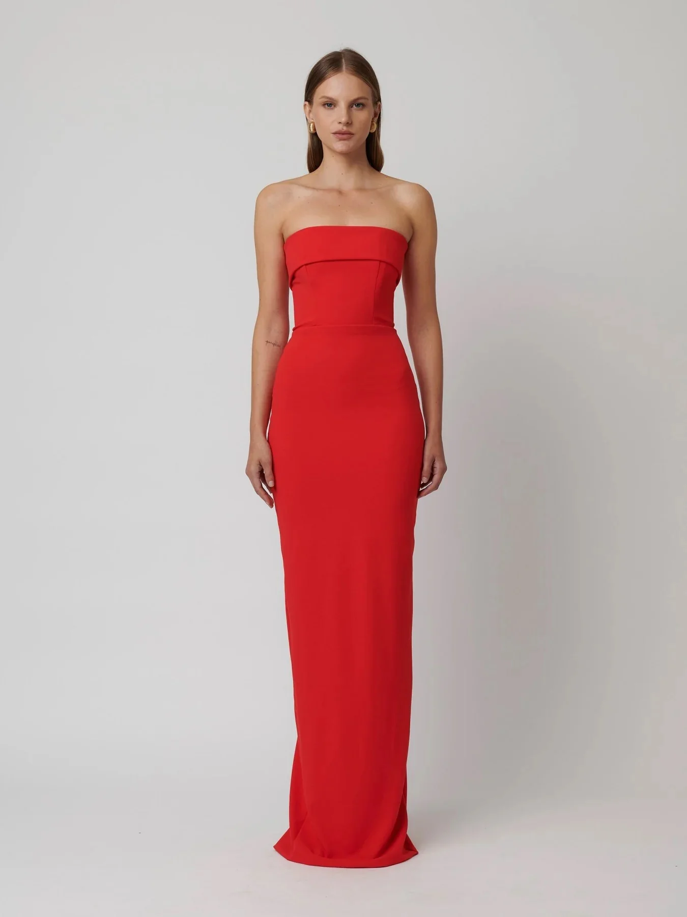 EFFIE KATS Womens Monroe Gown - Cherry Red - Image 4