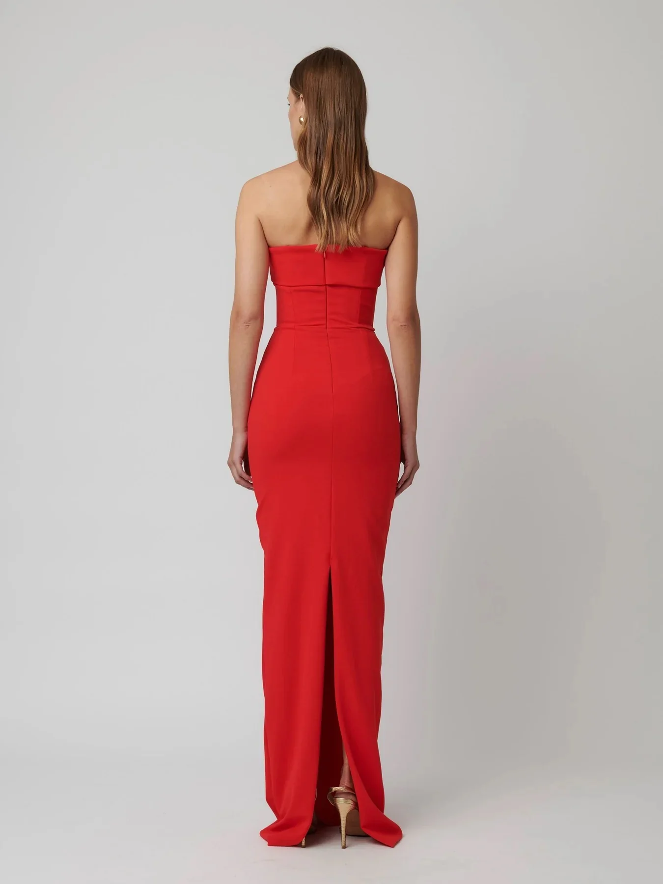 EFFIE KATS Womens Monroe Gown - Cherry Red - Image 5